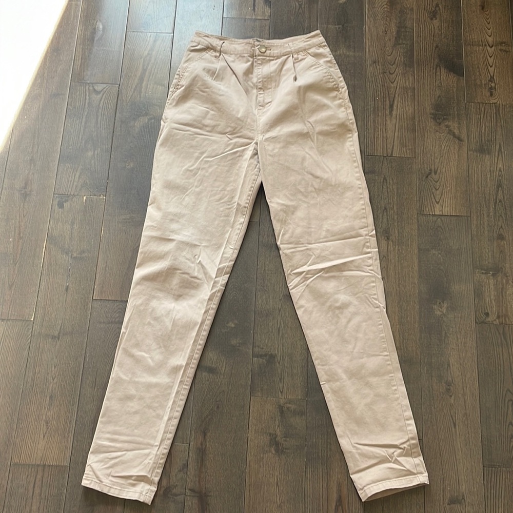 ASOS high waisted khaki pants